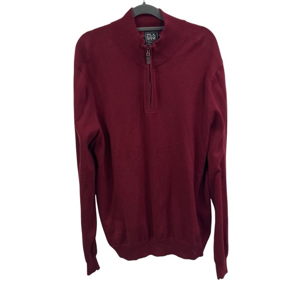 Jos. A. Bank Traveler Men’s XXL Quarter Zip 100% merino Wool Long sleeve sweater